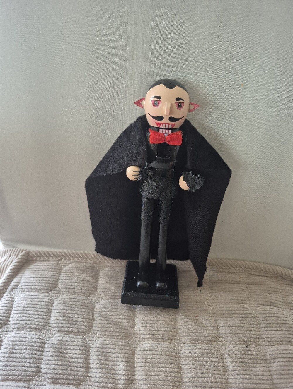 Halloween Black and Red Vampire Nutcracker Home Accent